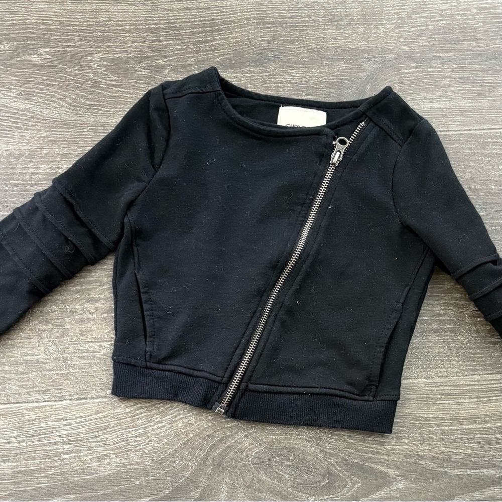 Cat & Jack Asymmetrical Zip Jacket - Size XS 4/5